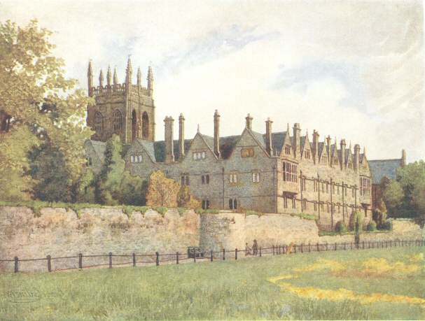 Merton College from the Fields