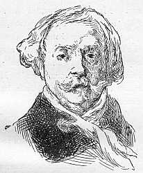 EDMOND DE GONCOURT. By Eugène Carrière. From the cover of a vellum-bound book.