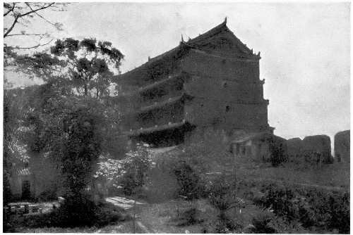 A five-story pagoda