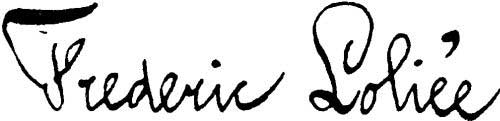 Signature: Frederic Loliée