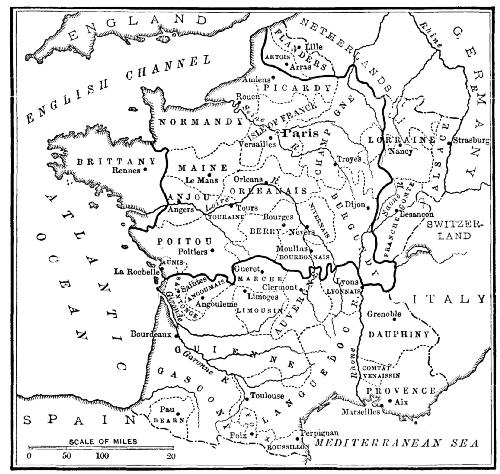 The Provinces of France in the Eighteenth Century, showing Interior Customs Lines