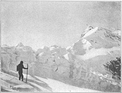 The Northeast Ridge shattered by the earthquake in July, 1912.