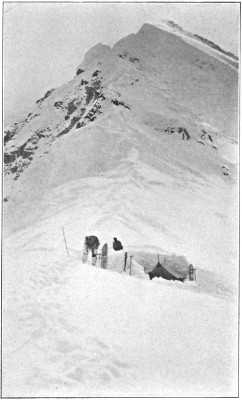 Camp at 13,000 feet on Northeast Ridge.