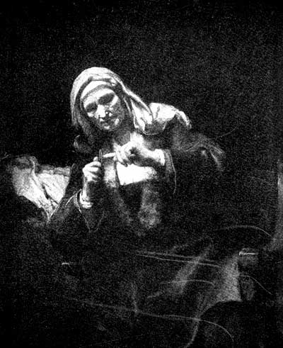 Fig. 25. The Old Woman Cutting Her Nails. Rembrandt. Courtesy of the Metropolitan Museum of Art, New York City