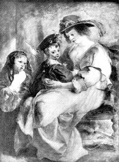 Fig. 33. Helena Fourment and Her Son and Daughter. Rubens. Louvre, Paris