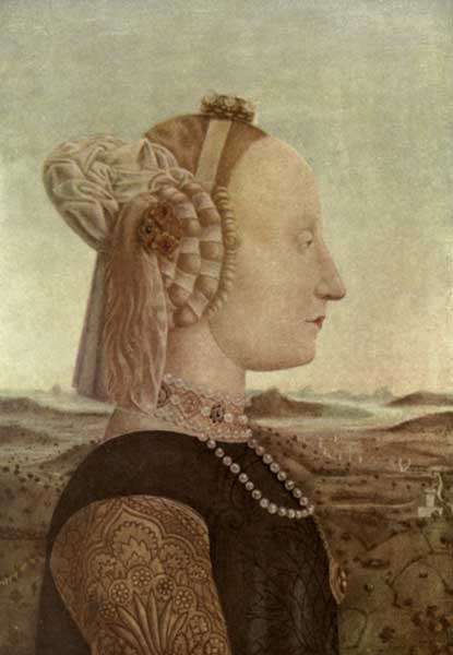 PIERO DELLA FRANCESCA: BATTISTA SFORZA, WIFE OF FEDERIGO DA MONTEFELTRO