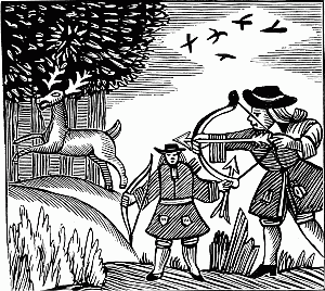 "THE TRUE TALE OF ROBIN HOOD." FROM AN EIGHTEENTH-CENTURY CHAP-BOOK