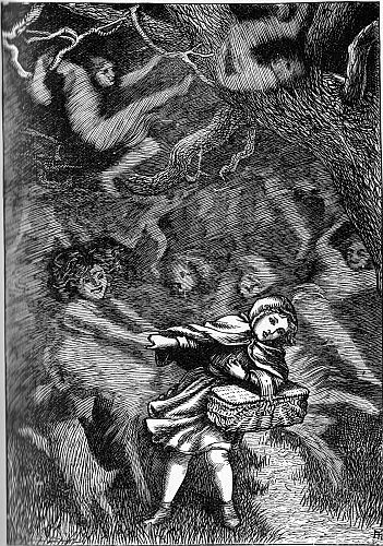 ILLUSTRATION FROM "SPEAKING LIKENESSES."    BY ARTHUR HUGHES (MACMILLAN AND CO. 1874)