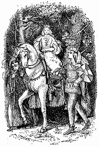 ILLUSTRATION FROM "UNDINE." BY SIR JOHN TENNIEL (JAMES BURNS. 1845)