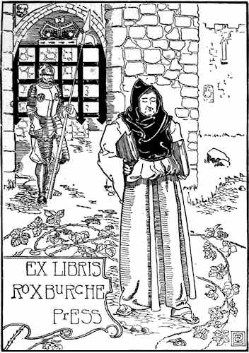 bookplate: Ex Libris Roxburghe Press