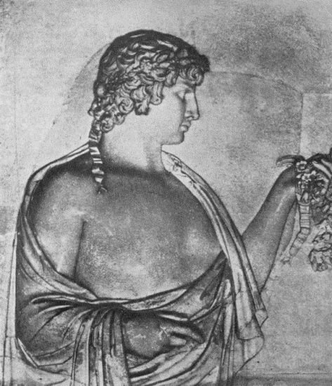 Antinous  Bas-relief found at Hadrian's Villa, now in the Villa Albani