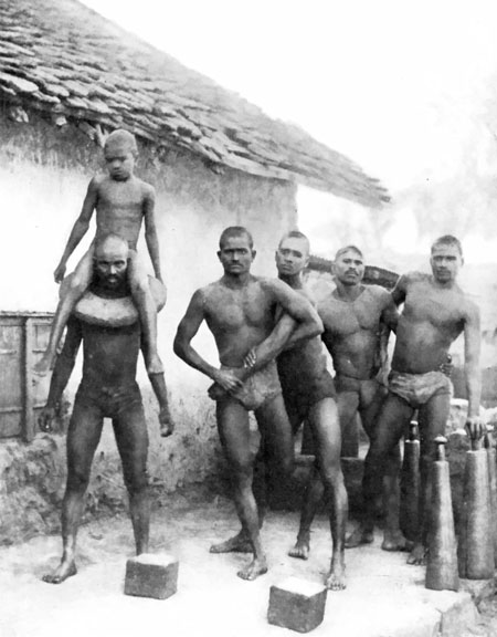 The Yerandawana Village Wrestlers opposite their Gymnasium.