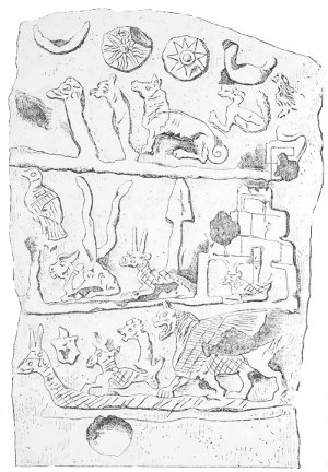 Fig. 10.—Stone of Merodach-Baladan I. (Smith's Assyrian Discoveries).