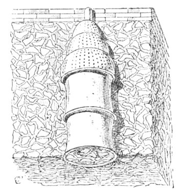 Fig. 49.—Upper part of the drainage arrangements of a mound.