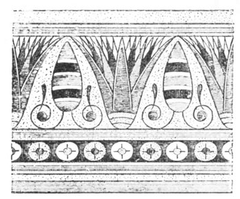 Fig. 134.—Painted border; from Thebes, after Prisse.