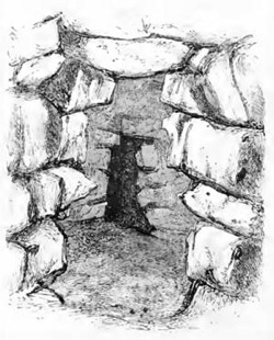 INTERIOR OF A NURAGHE.