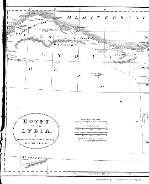 Map: Egypt with Lybia.