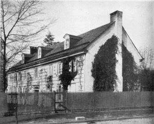 Plate XIII.—Wyck, Germantown Avenue and Walnut Lane, Germantown. Erected by Hans Millan about 1690; Hall and Entrance Doorways, Wyck.