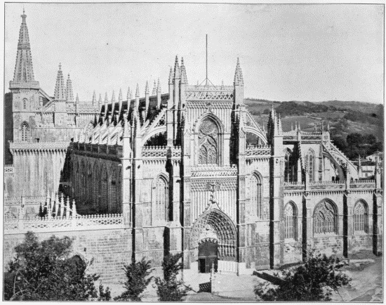 FIG. 33.BatalhaWest Front of Church.  From a photograph by E. Biel & Co., Oporto.