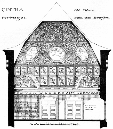 CINTRA. Portugal. Old Palace. Sala dos Brazões.