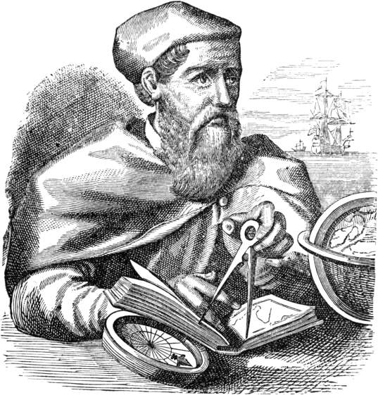 Amerigo Vespucci. Geb. 1451, overl. 1512.