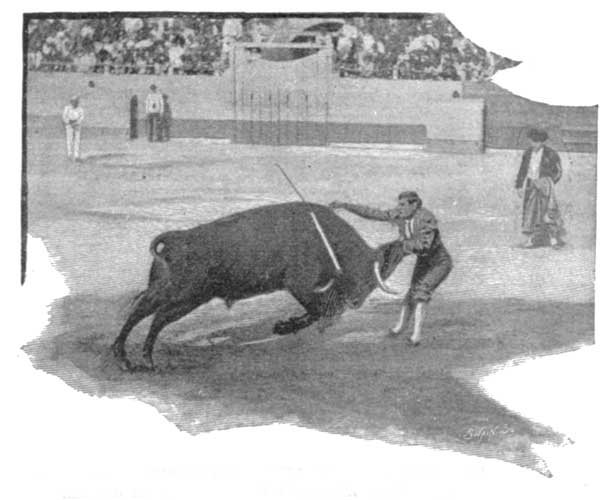 ESPARTERO, THE FAMOUS BULL-FIGHTER, WHO WAS KILLED IN THE MADRID ARENA IN JULY 1894.