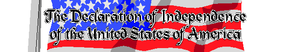 The Declaration of Independence of The United States of America