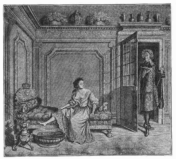 BATH-ROOM OF A LADY OF QUALITY, SOFA OF SILVER; SEVENTEENTH CENTURY.