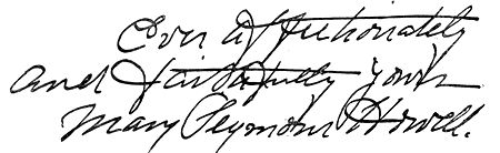 Autograph: "Ever affectionately and faithfully yours, Mary Seymour Howell."