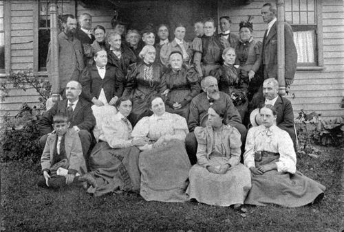 THE ANTHONY FAMILY AT THE REUNION, ADAMS, MASS., JULY 30, 1897.