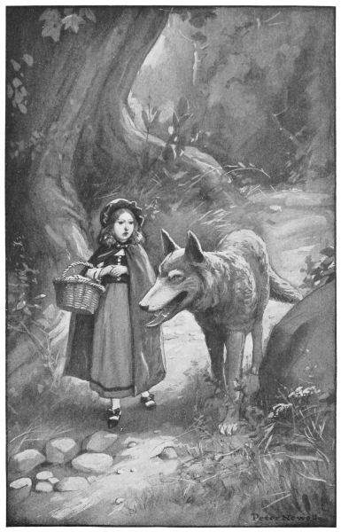 Little Red Riding Hood and the wolf