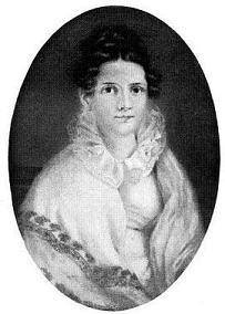 JULIA CUTLER WARD ( Mrs. Howe's  mother)  From a miniature by Anne Hall