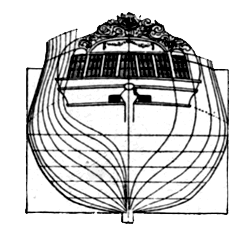 Heavy French frigate of 1780.