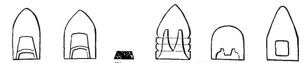 Various configurations of rifle balls