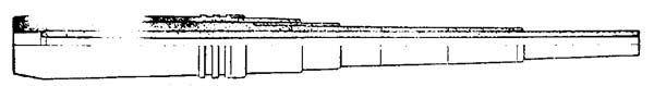 Drawing of a modern gun