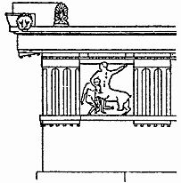 Portion of a Doric Entablature