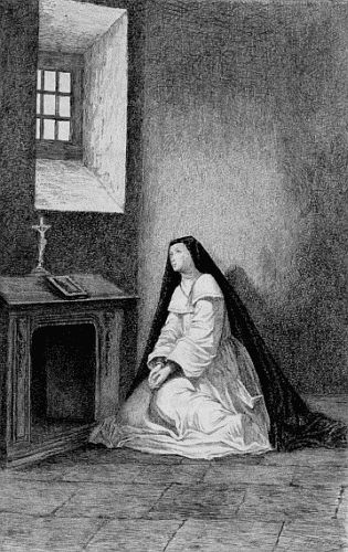 "In the Church in Prayer" Original Etching by Mercier