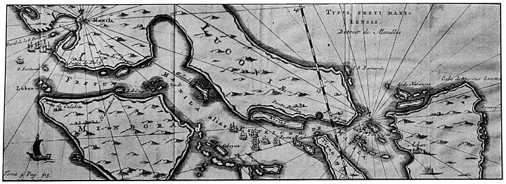 View of Strait of Manila; photographic facsimile from Recueil des voiages Comp. Indes orientales (Amsterdam, 1725)