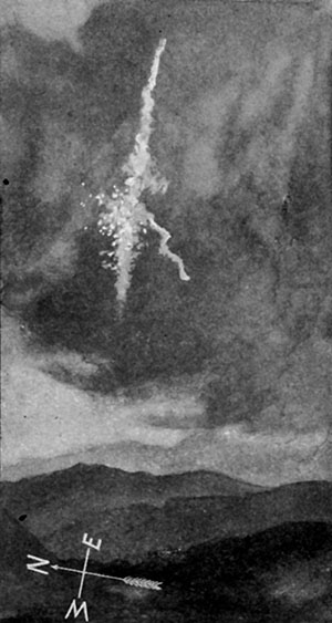 Fig. 111.—The California meteor of July 27, 1894.