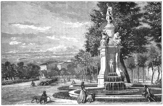 FOUNTAIN OF THE FOUR SEASONS, MADRID.  Page 130.  