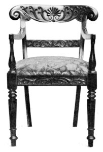 ARMCHAIR, ROSEWOOD.