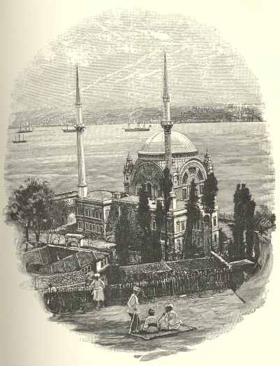 A Mosque on the Bosphorus.  (From a photograph by Frith and Co., Reigate)