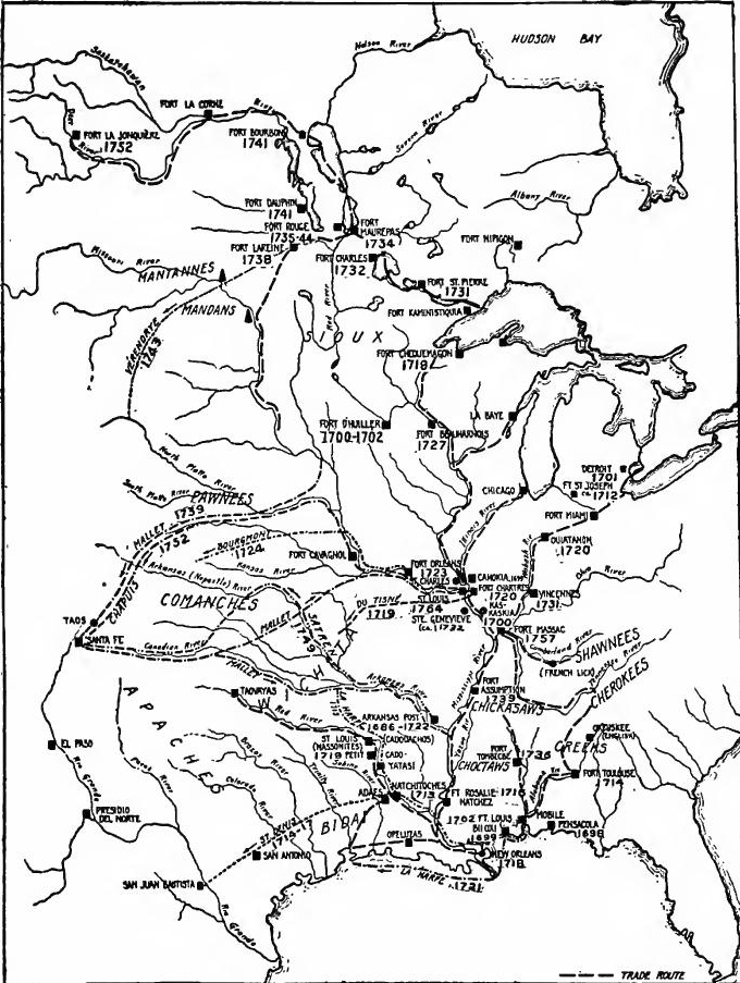 The French in Louisiana and the Far Northwest.