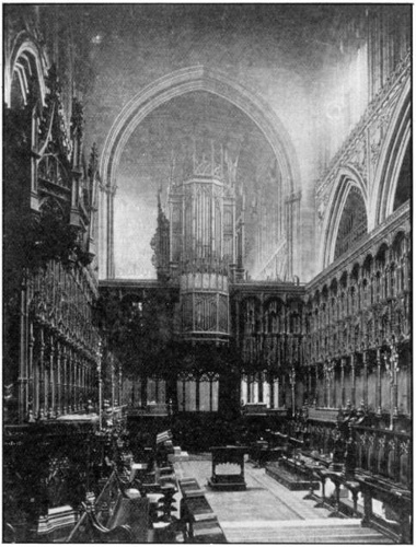 THE CHOIR, LOOKING WEST.