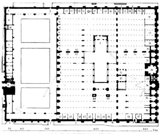 PLANTA DE LA CATEDRAL DE CÓRDOBA.