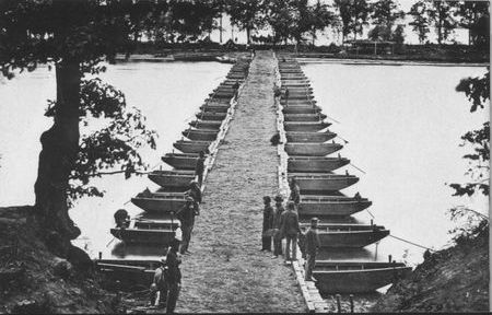 General Lee had hoped that Virginia's numerous streams and rivers would delay Grant's advance, but Federal engineers with portable pontoon bridges kept the army at Lee's heels.