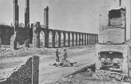 Charleston, South Carolina, shows the scars of modern warfare. The concept of total war introduced during the 1860's carried destruction beyond the battlefield.