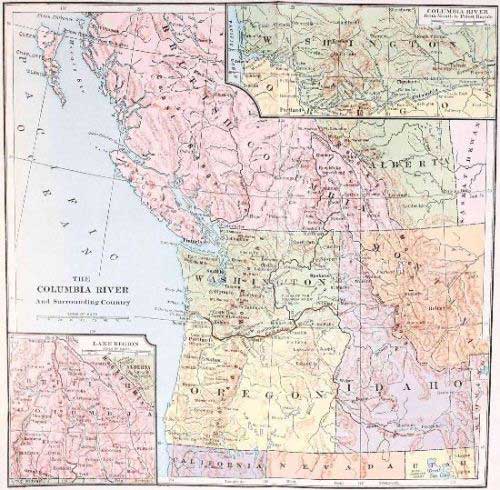 THE COLUMBIA RIVER And Surrounding Country