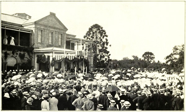 VIEW OF DEDICATION CEREMONY