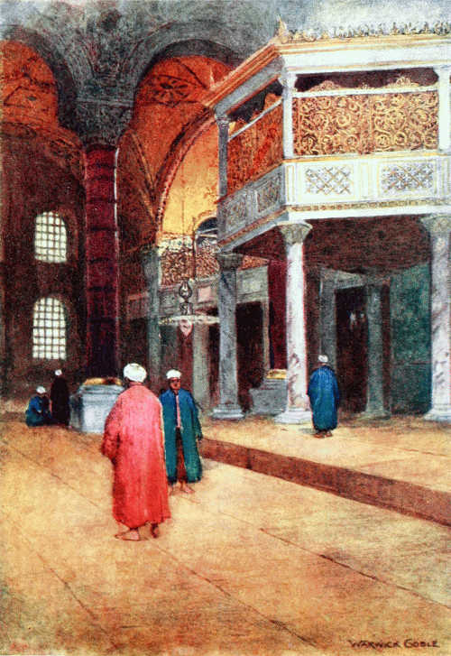 INTERIOR OF S. SOPHIA, THE SULTAN’S GALLERY